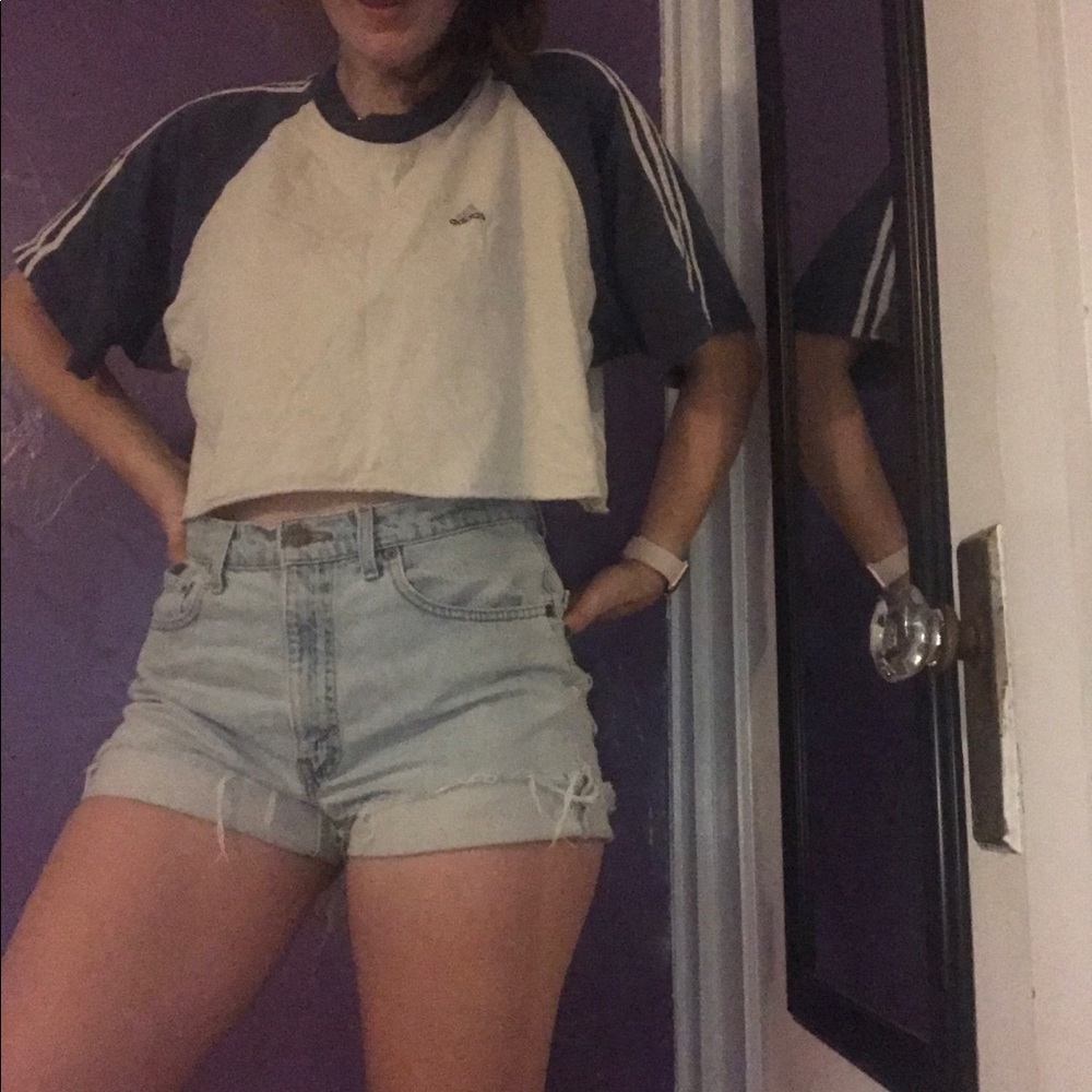 Well loved Adidas crop top